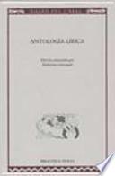 Antología lírica