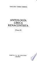 Antología lírica renacentista