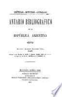 Anuario bibliográfico de la Repúblic Arjentina