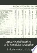 Anuario bibliográfico de la República Arjentina