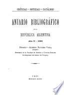 Anuario bibliográfico de la República Arjentina