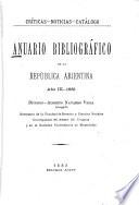 Anuario bibliográfico de la República Arjentina