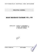 Anuario bibliográfico ecuatoriano