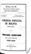 Anuario de comercio exterior de la República de Bolivia