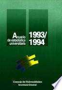 Anuario de estadística universitaria 1993/94