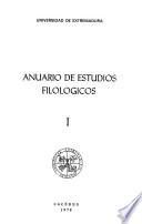 Anuario de estudios filológicos