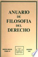 Anuario de filosofía del derecho