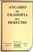 Anuario de filosofía del derecho