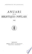 Anuario de la Biblioteca Central de Cataluña y de las populares y especiales de Barcelona