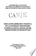 Anuario de la Facultad de Ciencias Jurídicas y Políticas