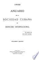Anuario de la Sociedad Cubana de Derecho Internacional