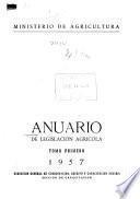 Anuario de legislación agrícola