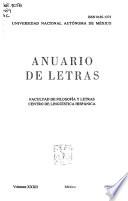 Anuario de letras