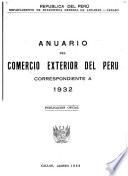 Anuario del Comercio Exterior del Perú