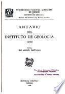Anuario del Instituto de geología, ...