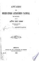 Anuario del Observatorio Astronómico Nacional de Tacubaya