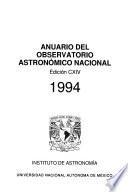 Anuario del Observatorio Astronómico Nacional para el año de ...