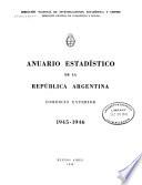 Anuario estadístico de la Republica Argentina, comercio exterior