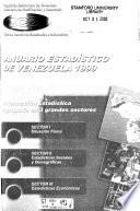 Anuario estadístico de Venezuela