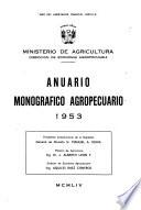 Anuario monografico agropecuario 1953
