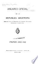 Anuario oficial de la Republica Argentina ...