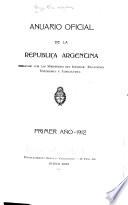 Anuario oficial de la República Argentina ...