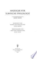 Anzeiger für slavische Philologie