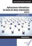 Aplicaciones informáticas de bases de datos relacionales. Microsoft Access 2016