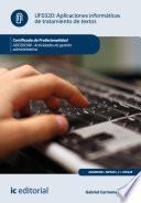 Aplicaciones informáticas de tratamiento de textos. ADGD0308