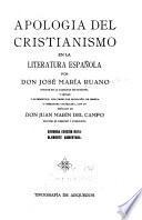 Apologia del cristianismo en la literatura española