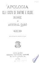 Apologia, Gli amori di Dafne e Cloe, Rime