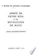 Aporte de Entre Ríos a la Revolución de Mayo