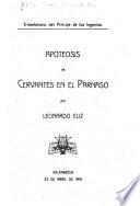 Apoteosis de Cervantes en el Parnaso