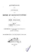 Appendix to the Journals of the House of Representatives of New Zealand