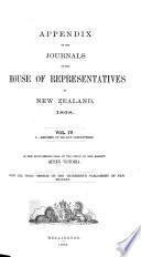 Appendix to the Journals of the House of Representatives of New Zealand
