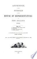 Appendix to the Journals of the House of Representatives of New Zealand
