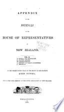 Appendix to the Journals of the House of Representatives of New Zealand