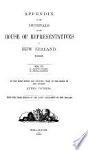 Appendix to the Journals of the House of Representatives of New Zealand
