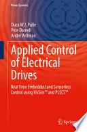 Applied Control of Electrical Drives