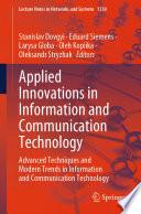 Applied Innovations in Information and Communication Technology