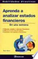 Aprenda a analizar estados financieros