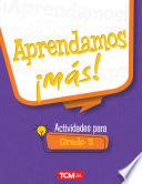 Aprendamos ¡más! Actividades para Grado 5 ebook