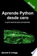 Aprende Python desde cero