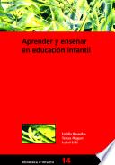 Aprender y enseñar en educación infantil