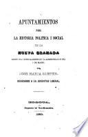 Apuntamientos para la historia politica i social de la Nueva Granada desde 1810