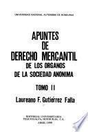 Apuntes de derecho mercantil: De los organos de la sociedad anónima