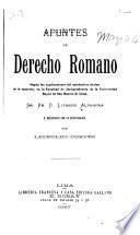 Apuntes de derecho romano