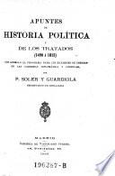 Apuntes de historia política y de los tratados (1490 á 1815)