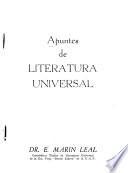 Apuntes de literatura universal