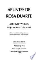 Apuntes de Rosa Duarte